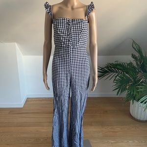 Flynn Skye Checked Jumpsuit | NWOT Size Small